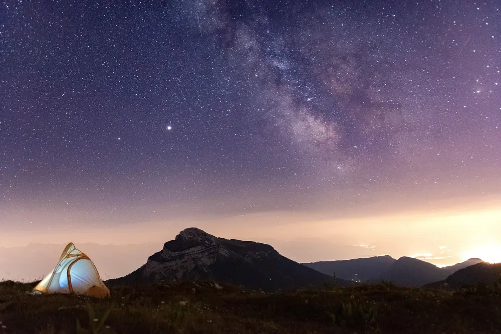 Camp under the stars